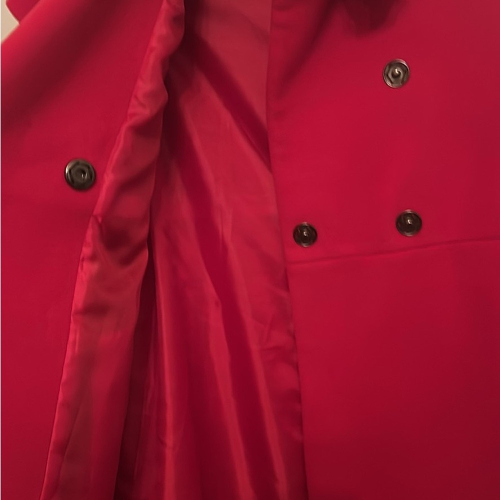 Elegant Red Ruffle Dress - Picture 4 of 5